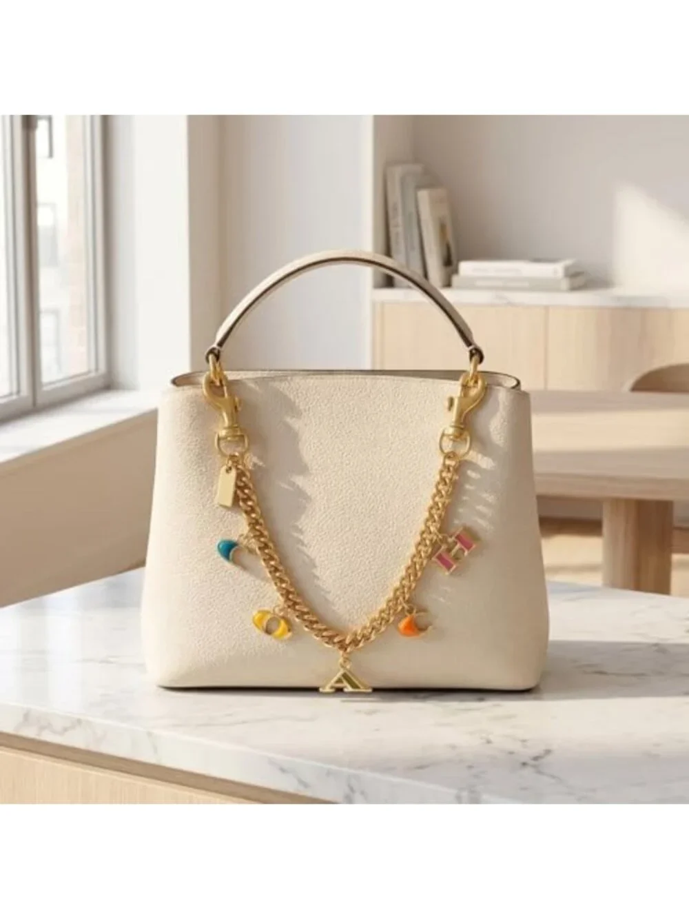 Stylish Bag Charm Keychain | Purse Accessories for Women | Handbag Decor